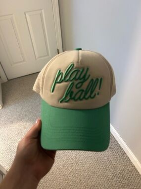 NWOT Anthropologie X Worn West “Play Ball!” Hat